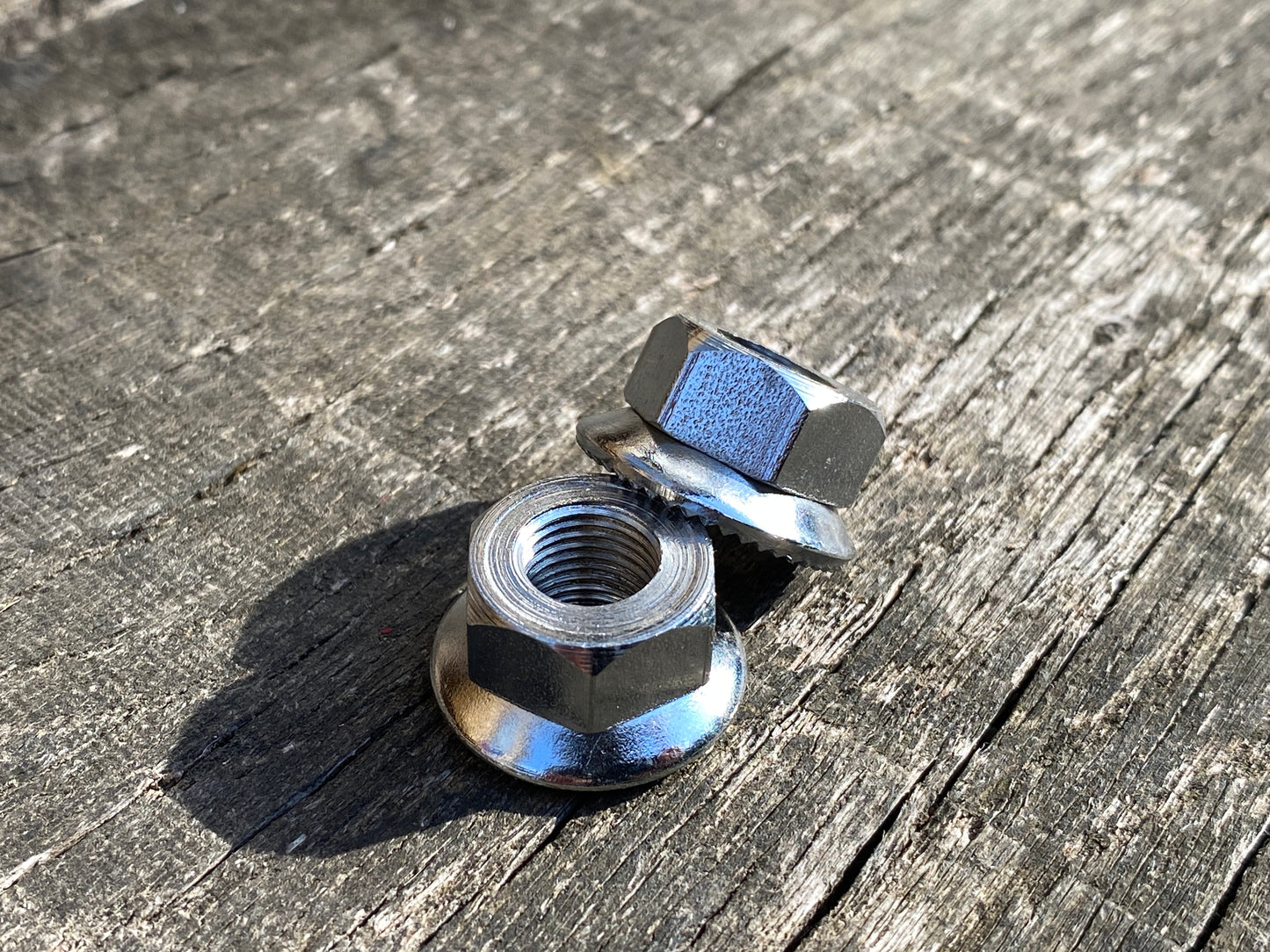 5/16 Cycle Thread Original English Chrome Bicycle Hub Track Nuts - £5.00 / pair