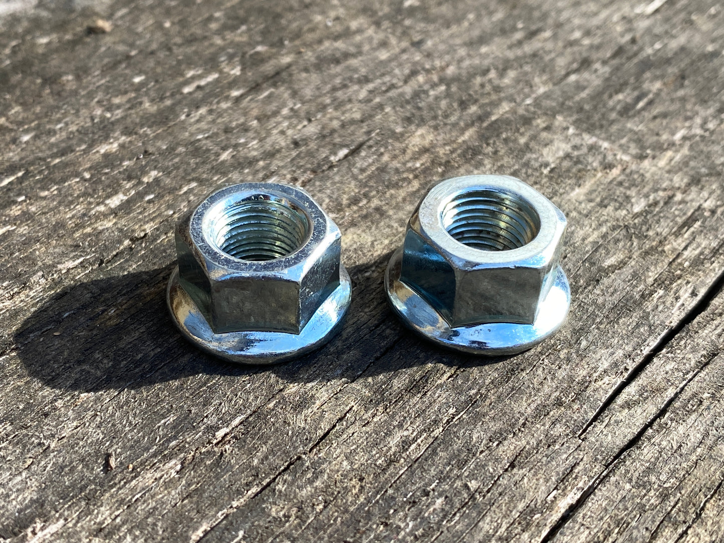 M10 - Bicycle Hub Axle Flanged Nuts - £2.90 / pair