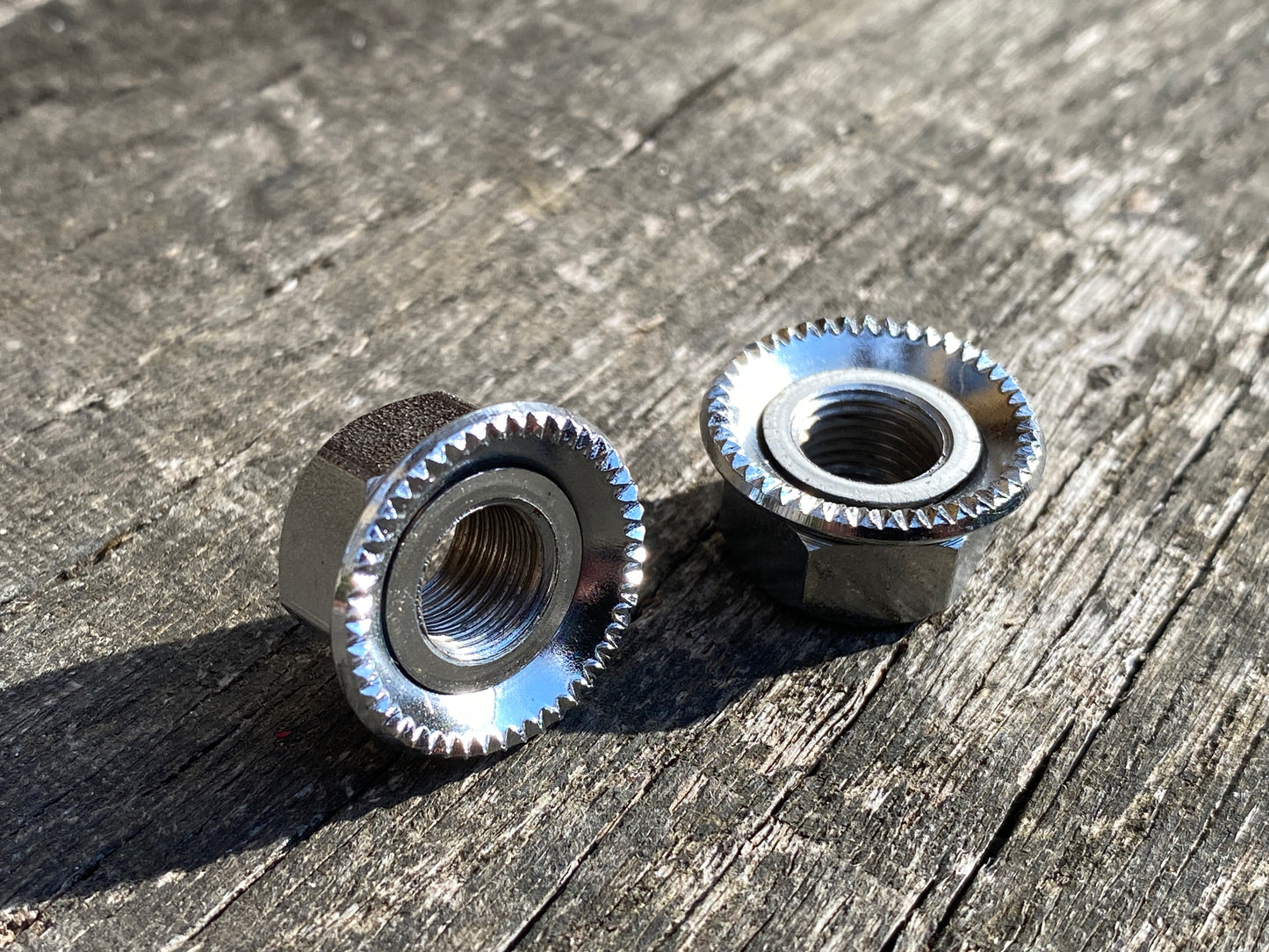 5/16 Cycle Thread Original English Chrome Bicycle Hub Track Nuts - £5.00 / pair