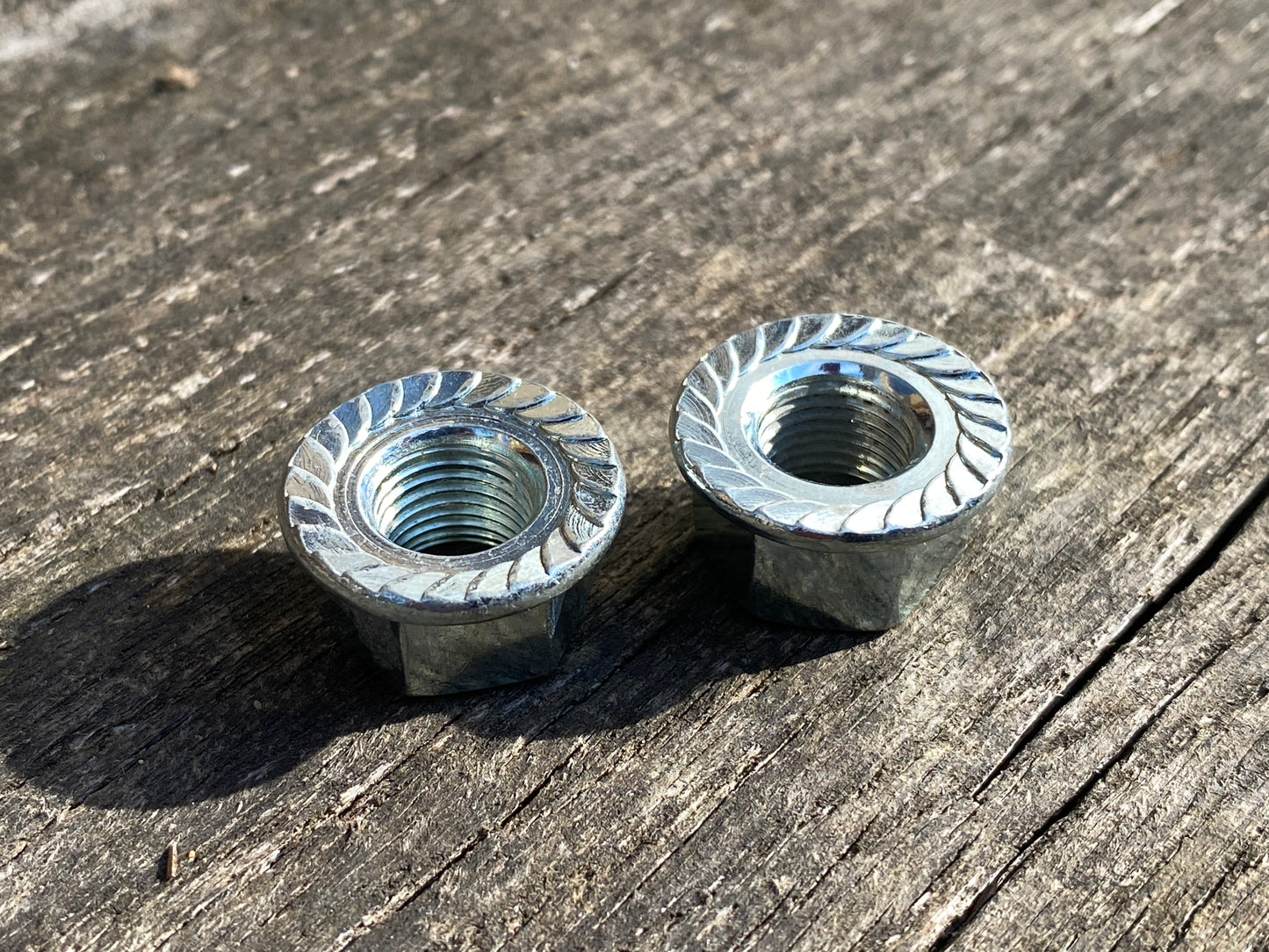 M10 - Bicycle Hub Axle Flanged Nuts - £2.90 / pair
