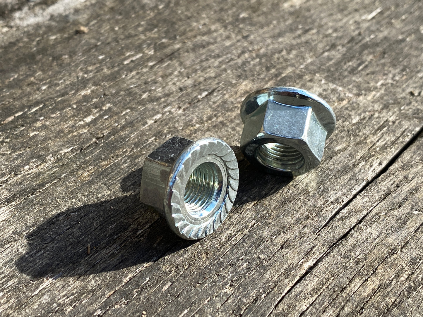 M10 - Bicycle Hub Axle Flanged Nuts - £2.90 / pair
