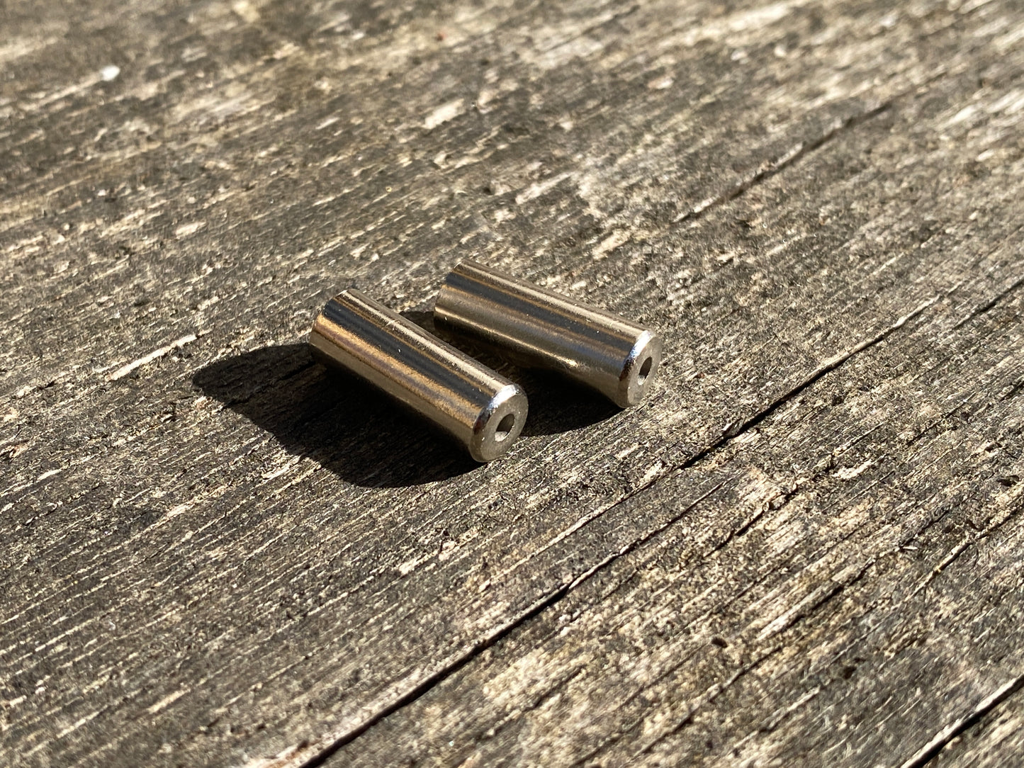 Nickel Brass Bicycle Brake Ferrules for Old Bicycles - £2.00 (pair)