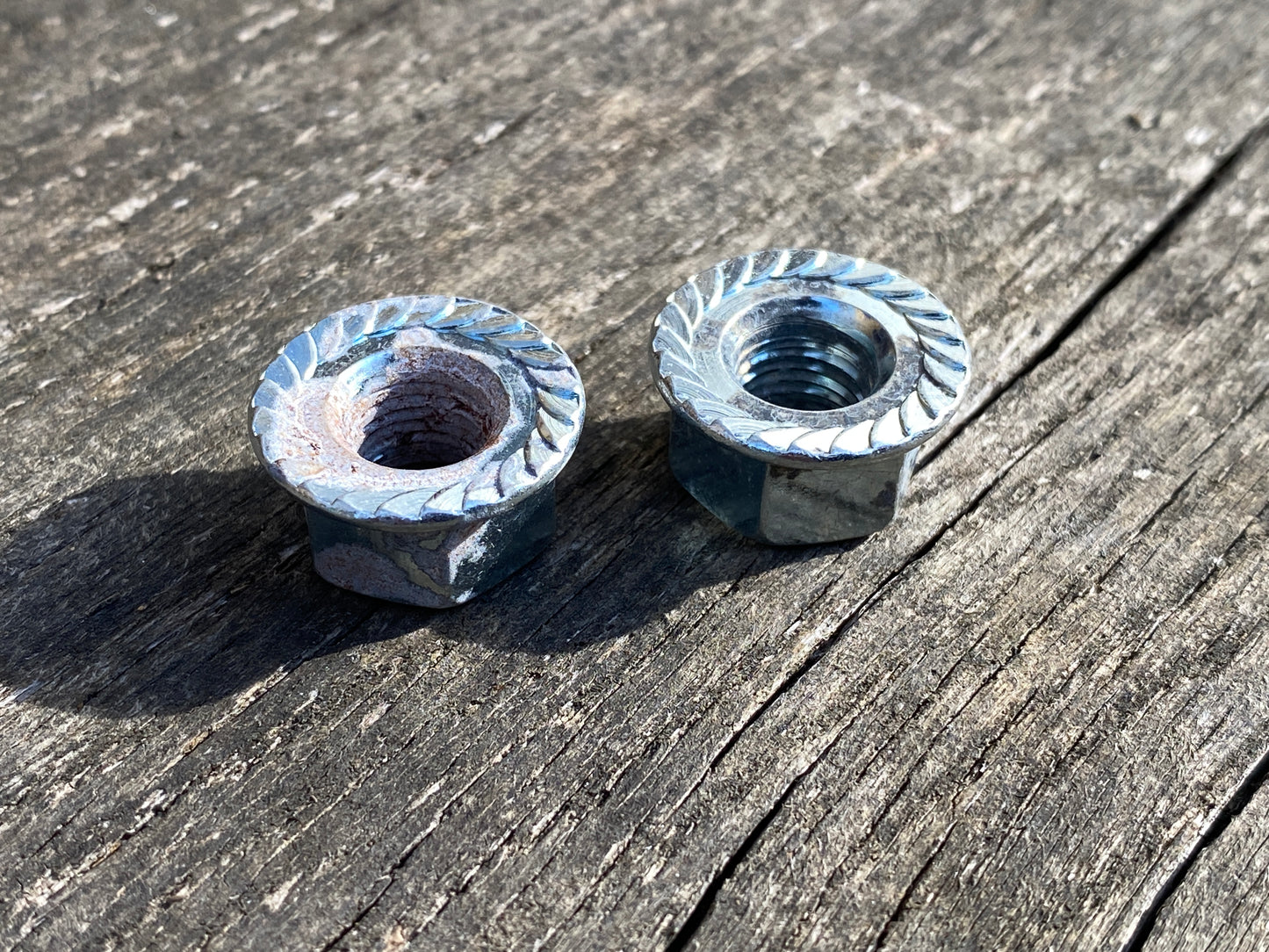 M9 - Bicycle Hub Axle Flanged Nuts - £2.90 / pair