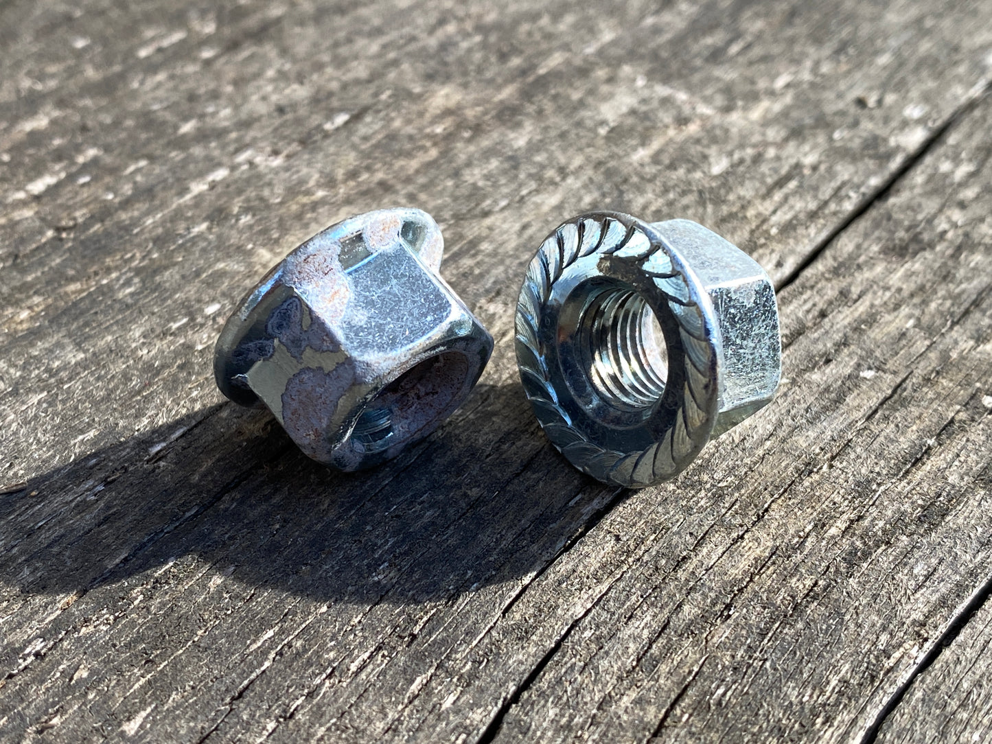 M9 - Bicycle Hub Axle Flanged Nuts - £2.90 / pair