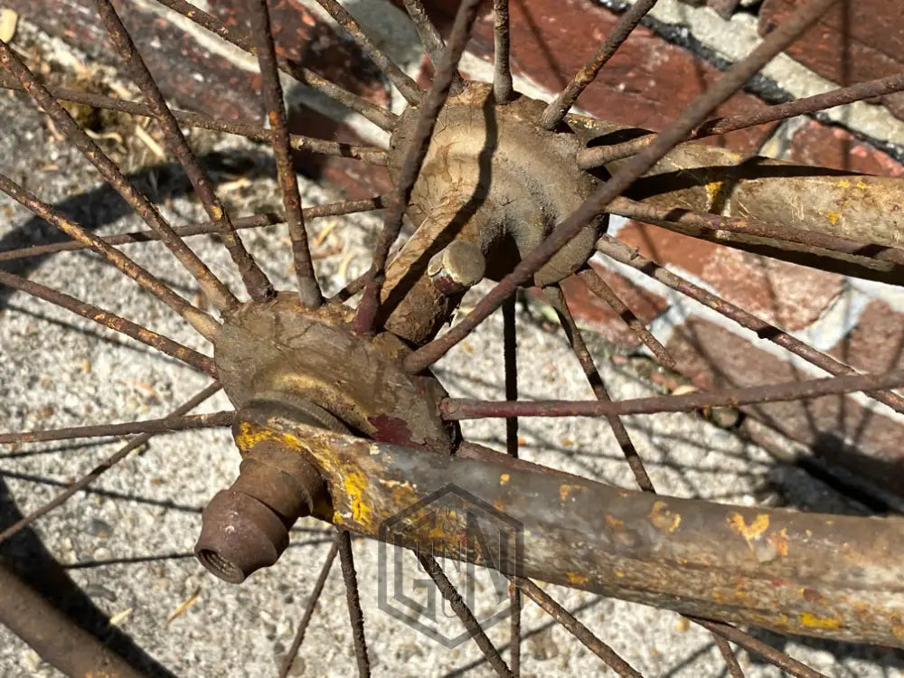 c.1885 Solid Tyre Cross Frame Bicycle Project. Bicycle