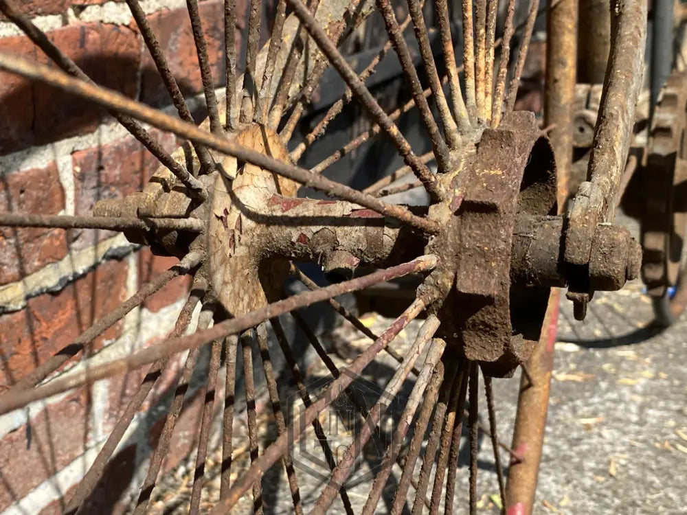 c.1885 Solid Tyre Cross Frame Bicycle Project. Bicycle