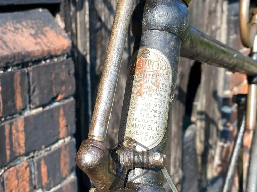 c.1891 Victor Spring Fork Solid Tyre Safety Bicycle Bicycle