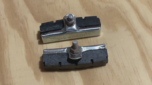 Vintage Bike 60mm Curved Rod Brake Blocks - £10.00 (Pr) NOS