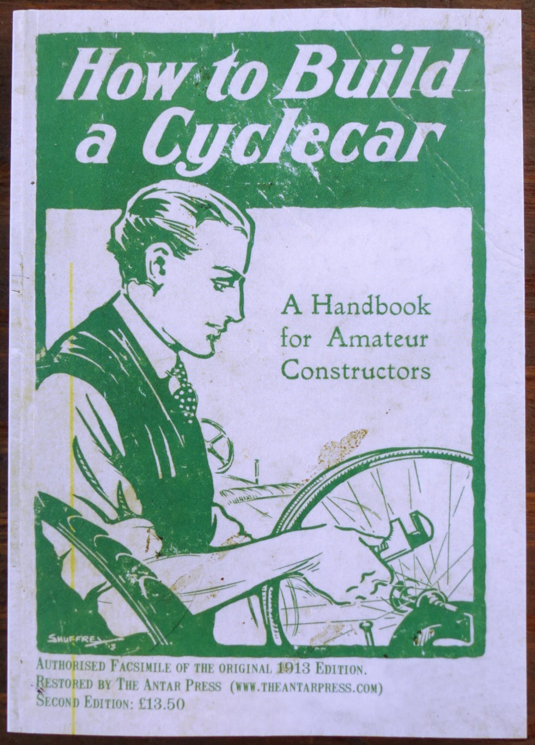 How to build a cyclecar book front cover. 