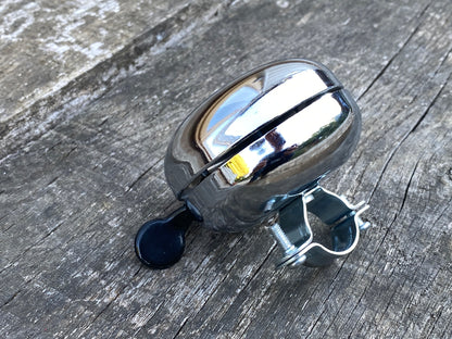 Traditional Steel 60mm Chrome Ding Dong Bicycle Bell - £9.80