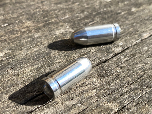 Silver Bullet Presta Valve Caps for Bicycles.