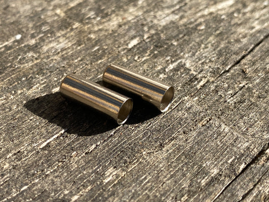 Nickel Brass Bicycle Brake Ferrules for Old Bicycles - £2.00 (pair)