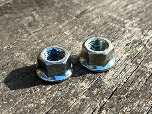 3/8 Cycle - Bicycle Hub Axle Flanged Nuts - £2.90 / pair