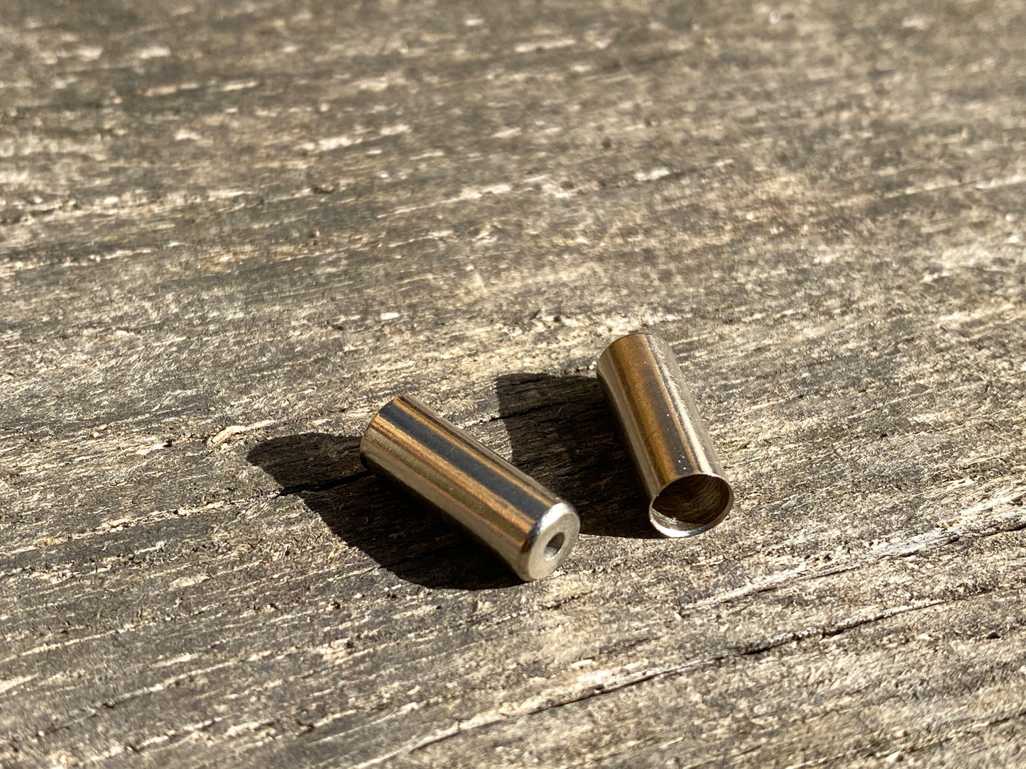 Nickel Brass Bicycle Brake Ferrules for Old Bicycles - £2.00 (pair)