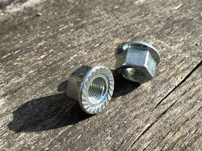 M10 - Bicycle Hub Axle Flanged Nuts - £2.90 / pair