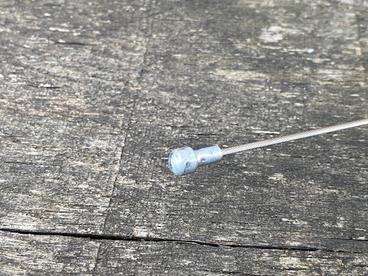 Bicycle Brake Cable - Pear Nipple - 1.5mm Stainless Wire x 1800mm.