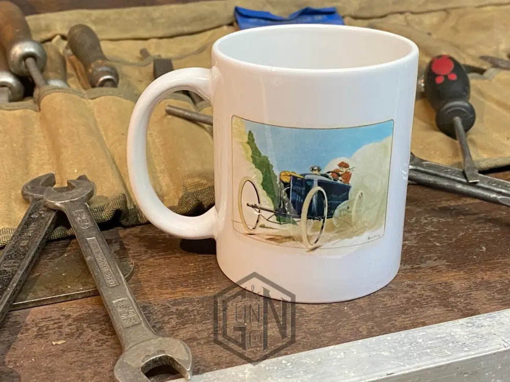 Bedelia Cyclecar At Speed Tea Break Mug