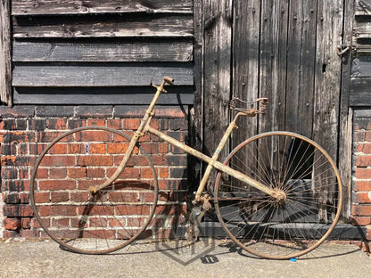 c.1885 Solid Tyre Cross Frame Bicycle Project. Bicycle