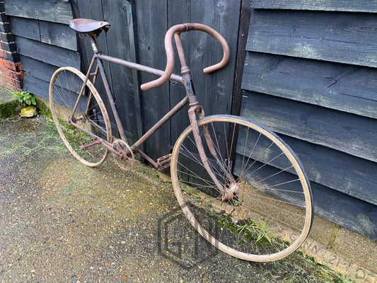 C.1920 Vintage French Racing Bicycle Project. Alcyon - De Dion. Wooden Rims And Unusual Frame.