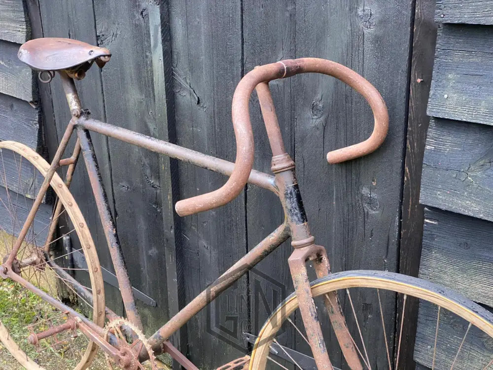 C.1920 Vintage French Racing Bicycle Project. Alcyon - De Dion. Wooden Rims And Unusual Frame.