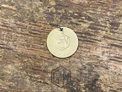 Gunn & Co Hand Stamped Key Fob Badge. 18Mm Badge